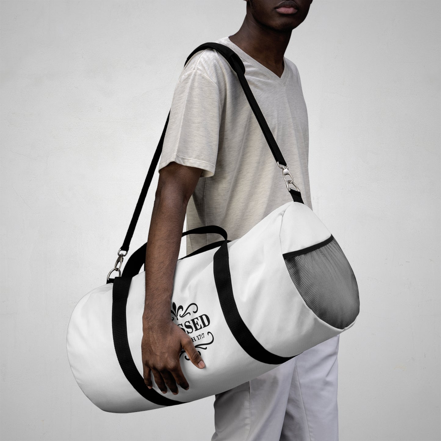 Blessed Duffel Bag | Stylish Gym Bag, Travel Bag for Women, Motivational Fitness Bag, Faith-Inspired Luggage, Gift for Believers