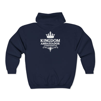 Kingdom Ambassador Zip-Up Hoodie - Cozy Unisex Sweatshirt for Inspirational Style