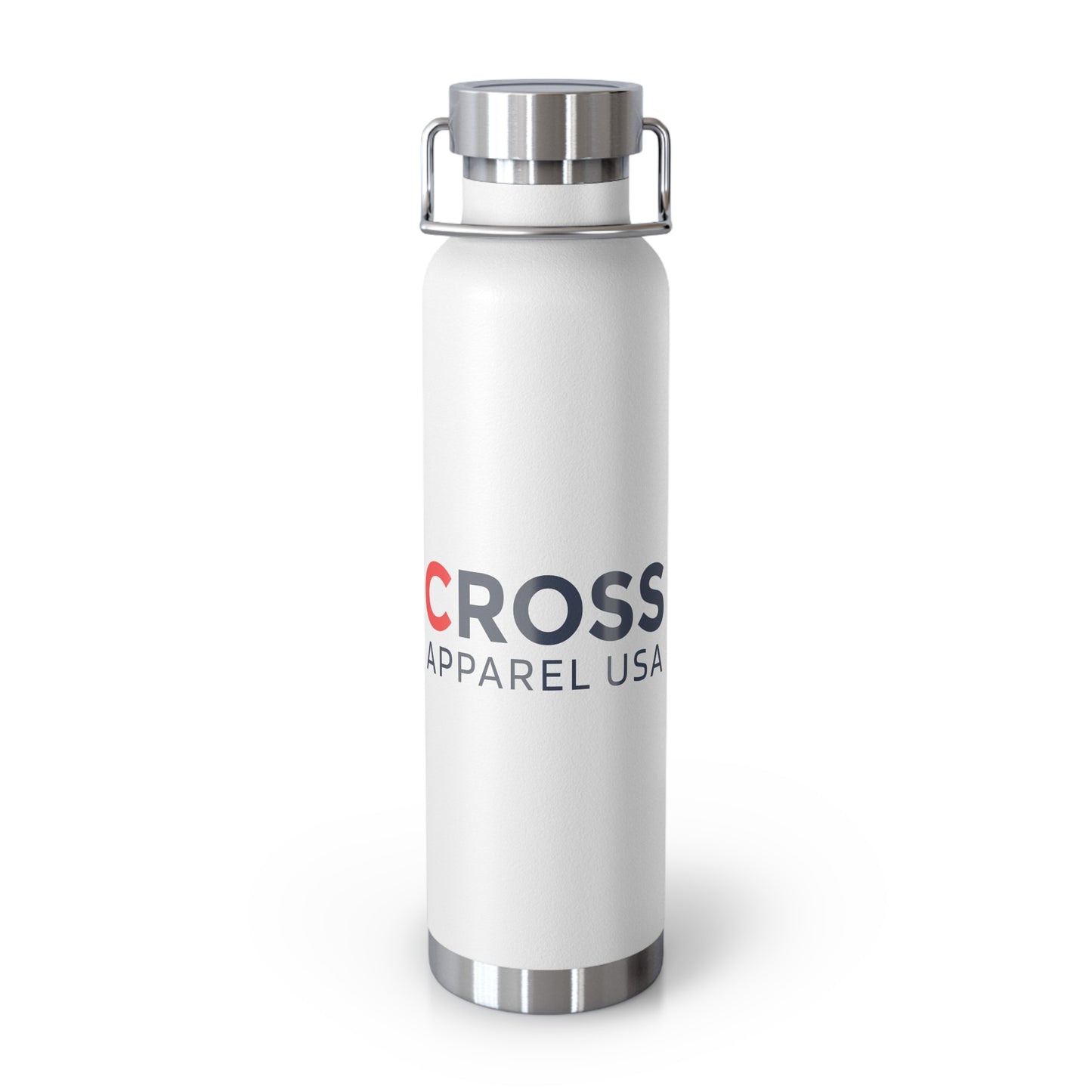 Cross Apparel USA Branded Insulated Water Bottle, Motivational Gift, Faith-Based Drinkware, Inspirational Travel Mug, Biblical Verse Bottle