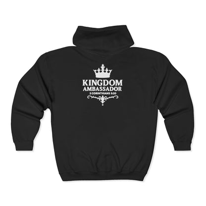 Kingdom Ambassador Zip-Up Hoodie - Cozy Unisex Sweatshirt for Inspirational Style