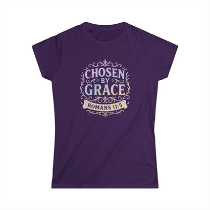 Chosen by Grace (Multi-color Limited Edition) Women's Softstyle Tee - Cross Apparel USA