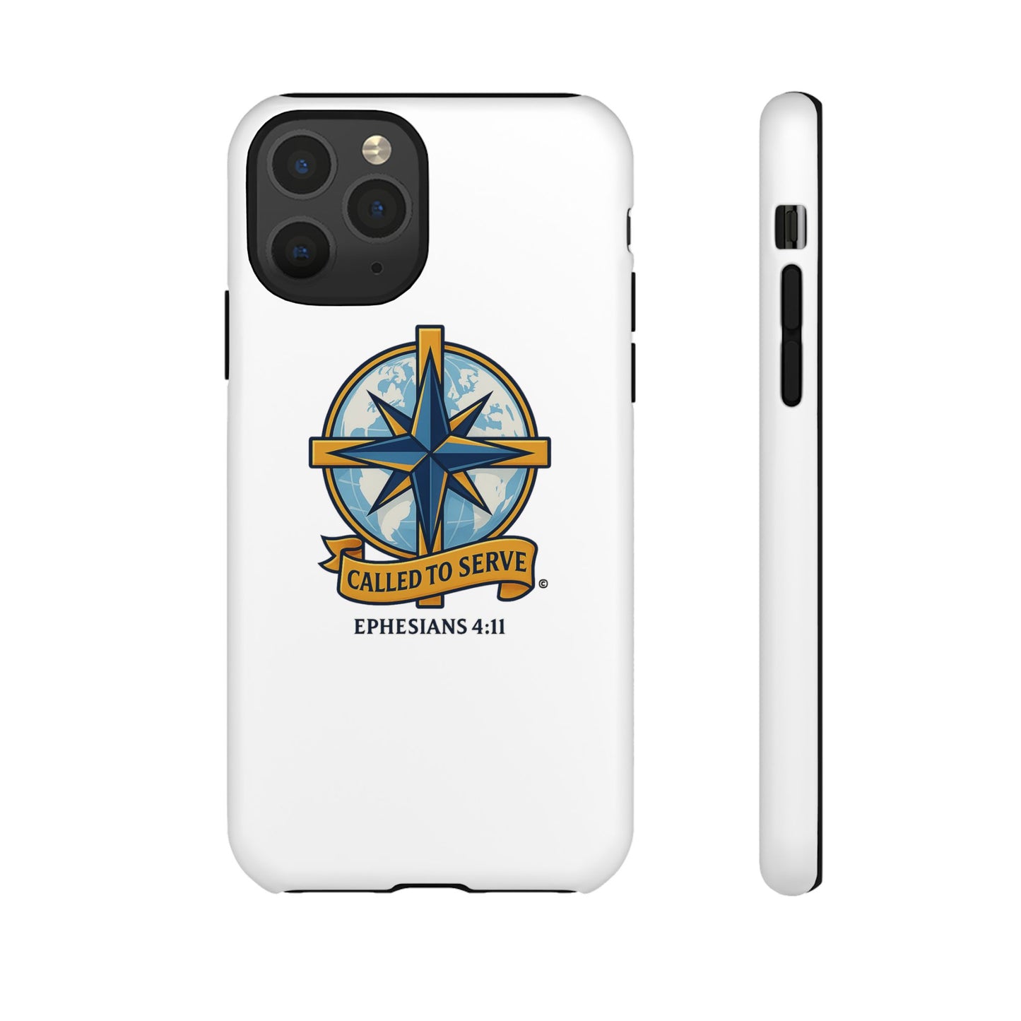 Called to Serve (Full Color), Rugged Phone Case, Inspirational Mobile Cover, Gift for Faith Lovers, Faith-Based Protector - Cross Apparel USA