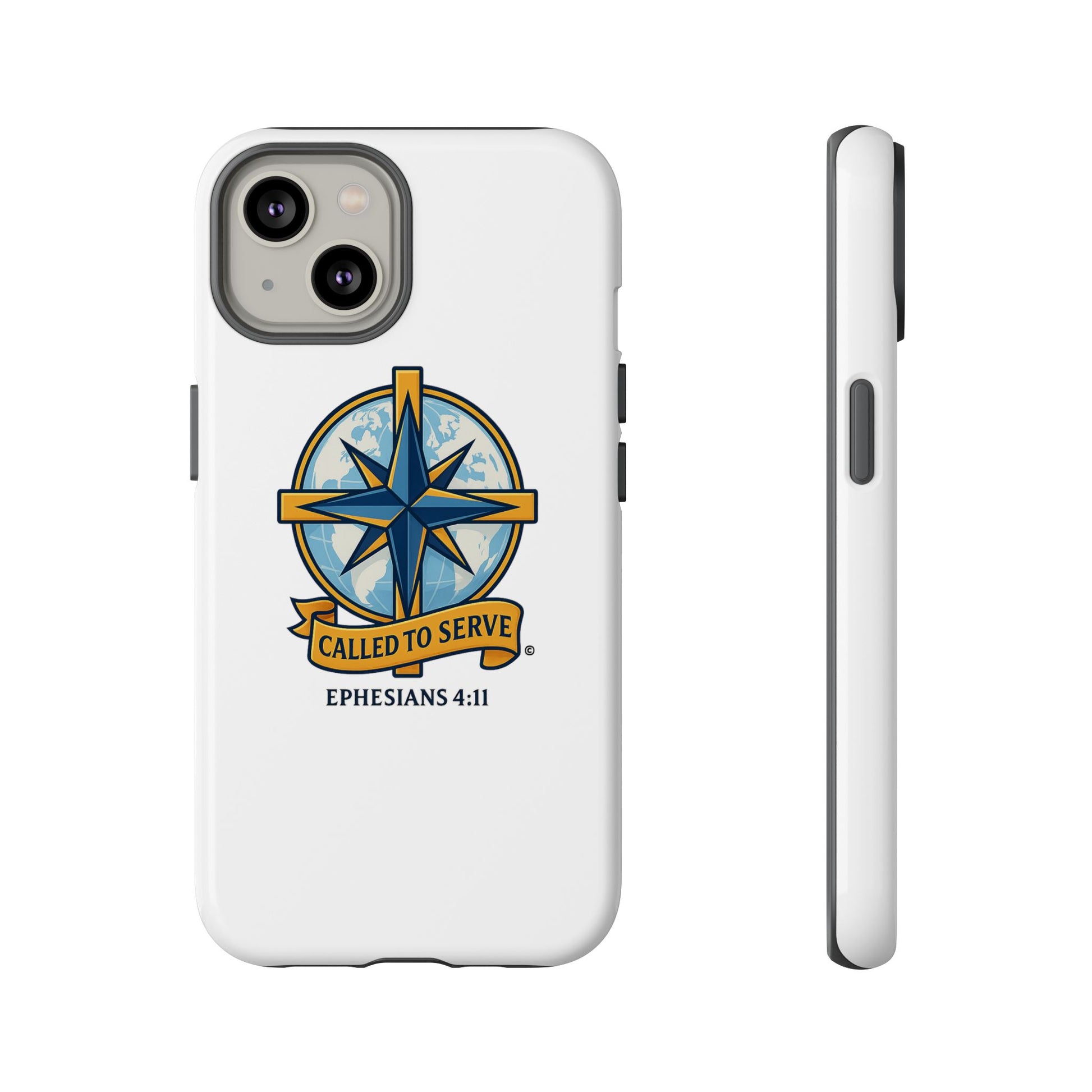 Called to Serve (Full Color), Rugged Phone Case, Inspirational Mobile Cover, Gift for Faith Lovers, Faith-Based Protector - Cross Apparel USA