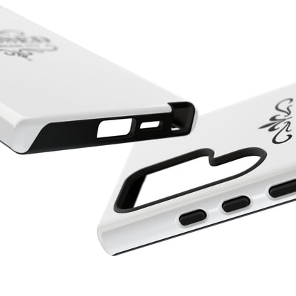 Blessed (Black Lettering), Rugged Phone Case, Inspirational Mobile Cover, Gift for Faith Lovers, Faith-Based Protector - Cross Apparel USA