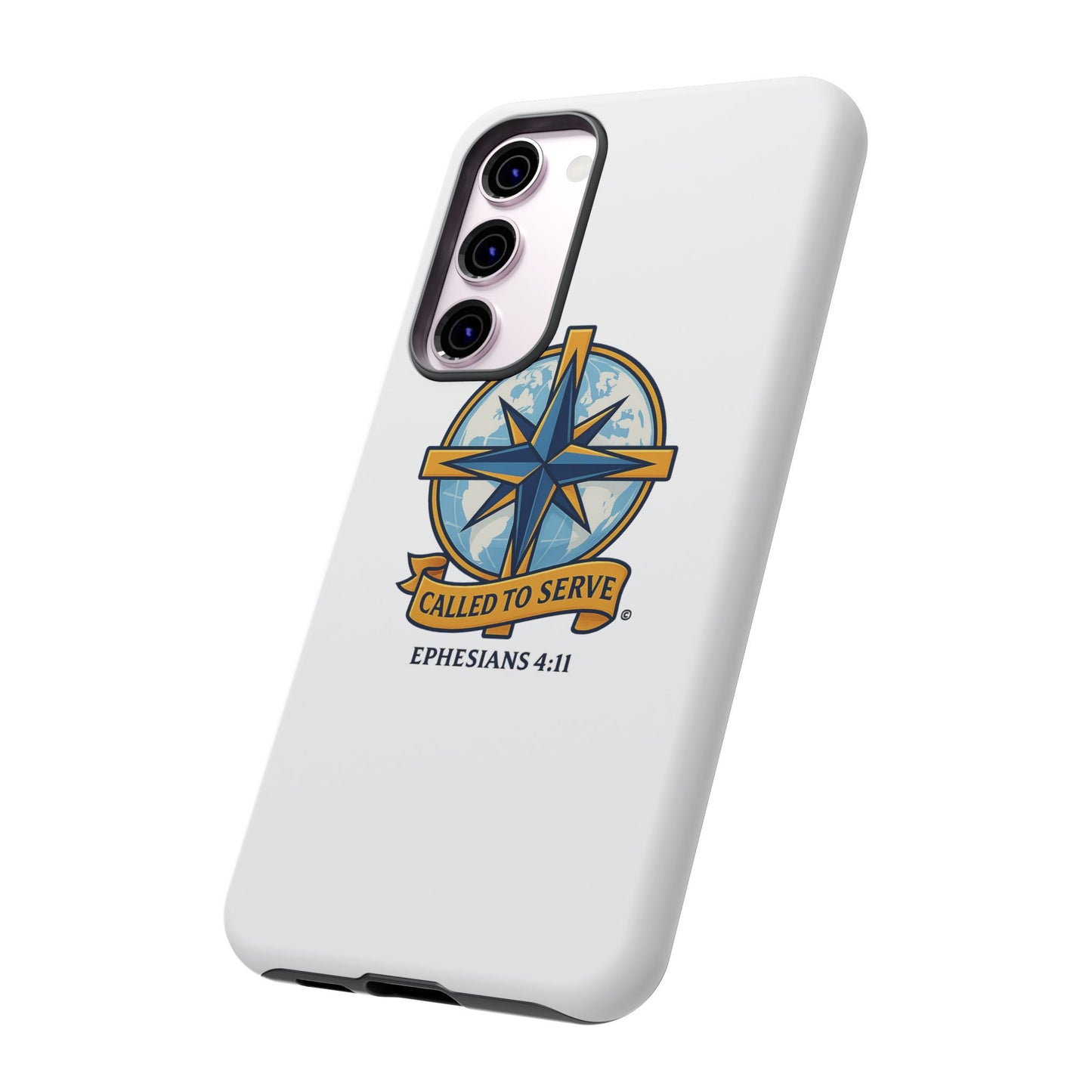 Called to Serve (Full Color), Rugged Phone Case, Inspirational Mobile Cover, Gift for Faith Lovers, Faith-Based Protector - Cross Apparel USA