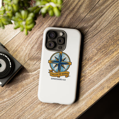 Called to Serve (Full Color), Rugged Phone Case, Inspirational Mobile Cover, Gift for Faith Lovers, Faith-Based Protector - Cross Apparel USA
