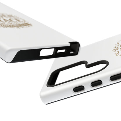 Chosen by Grace (Gold Lettering), Rugged Phone Case, Inspirational Mobile Cover, Gift for Faith Lovers, Faith-Based Protector - Cross Apparel USA