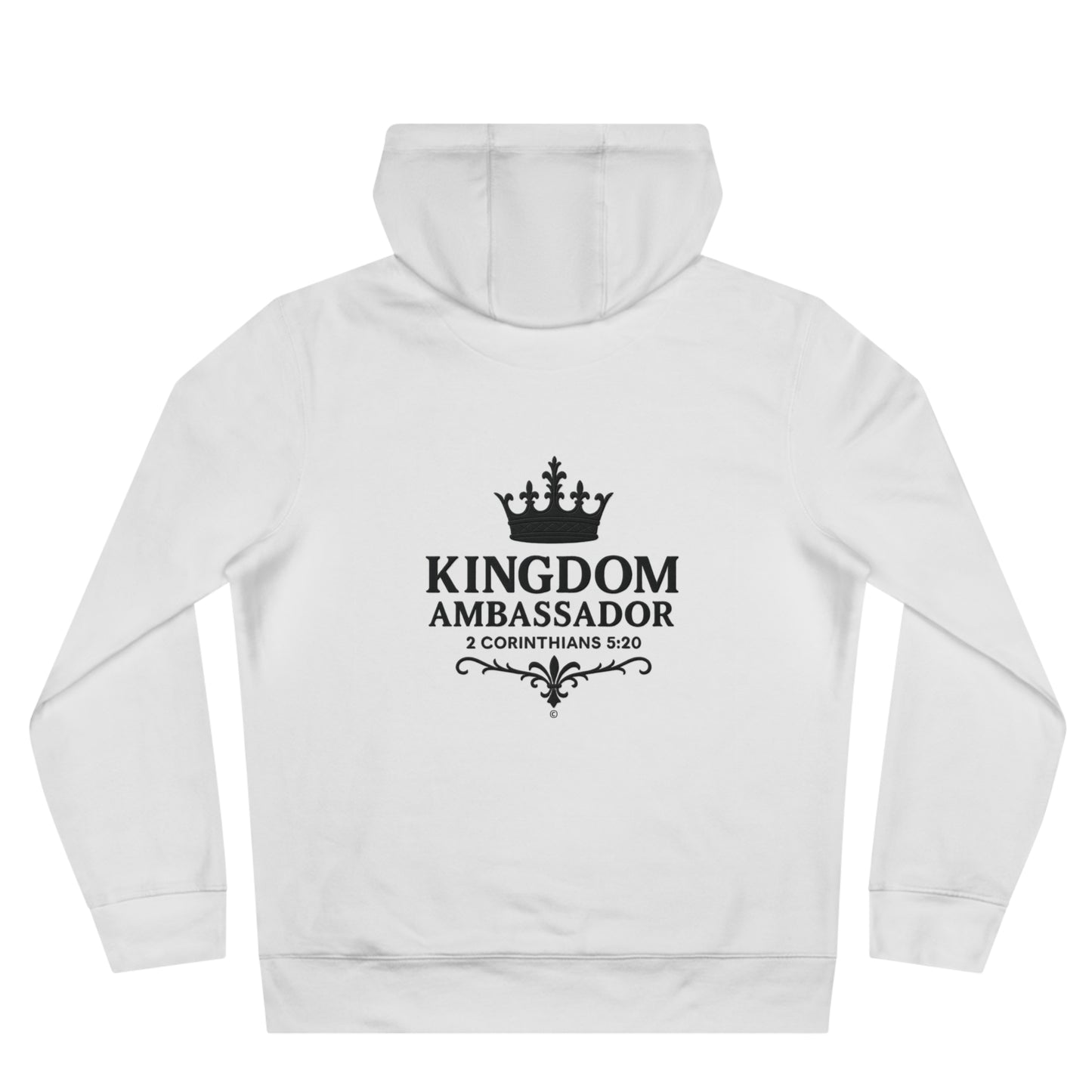 Kingdom Ambassador (Small Design on Front, Large Design on Back) Unisex Apparel Clothing Hoodie Hooded Sweatshirt