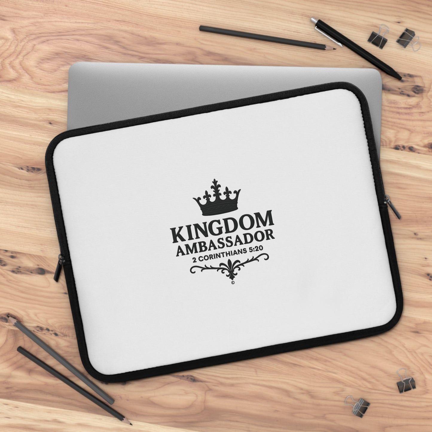 Kingdom Ambassador Laptop Sleeve - Inspirational Tech Accessory, Christian Gift, Stylish Protection for Devices, Faith-Based Protector