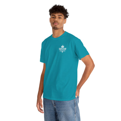 Kingdom Ambassador (White Lettering) T‑Shirt Tee Clothing Apparel (Smaller Design on from Large Design on Back)