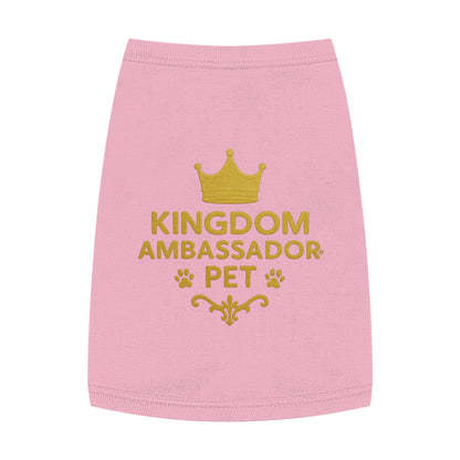 Kingdom Ambassador Pet (Gold Lettering) Tank Top Shirt Apparel Clothing