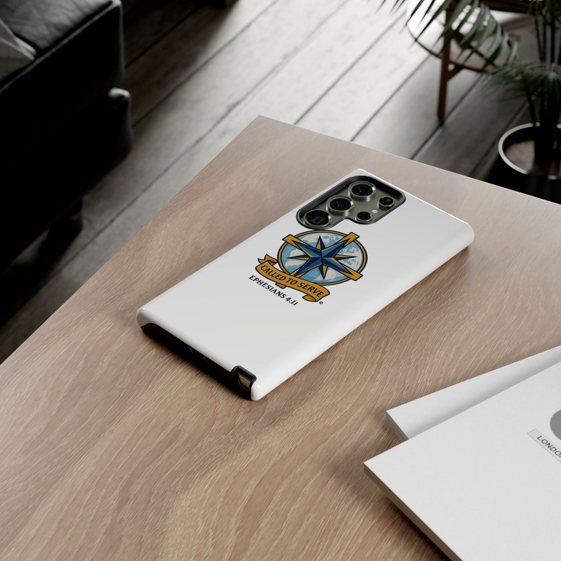 Called to Serve (Full Color), Rugged Phone Case, Inspirational Mobile Cover, Gift for Faith Lovers, Faith-Based Protector - Cross Apparel USA