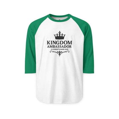 Kingdom Ambassador Raglan Shirt 3/4-Sleeve Baseball Shirt Clothing Apparel