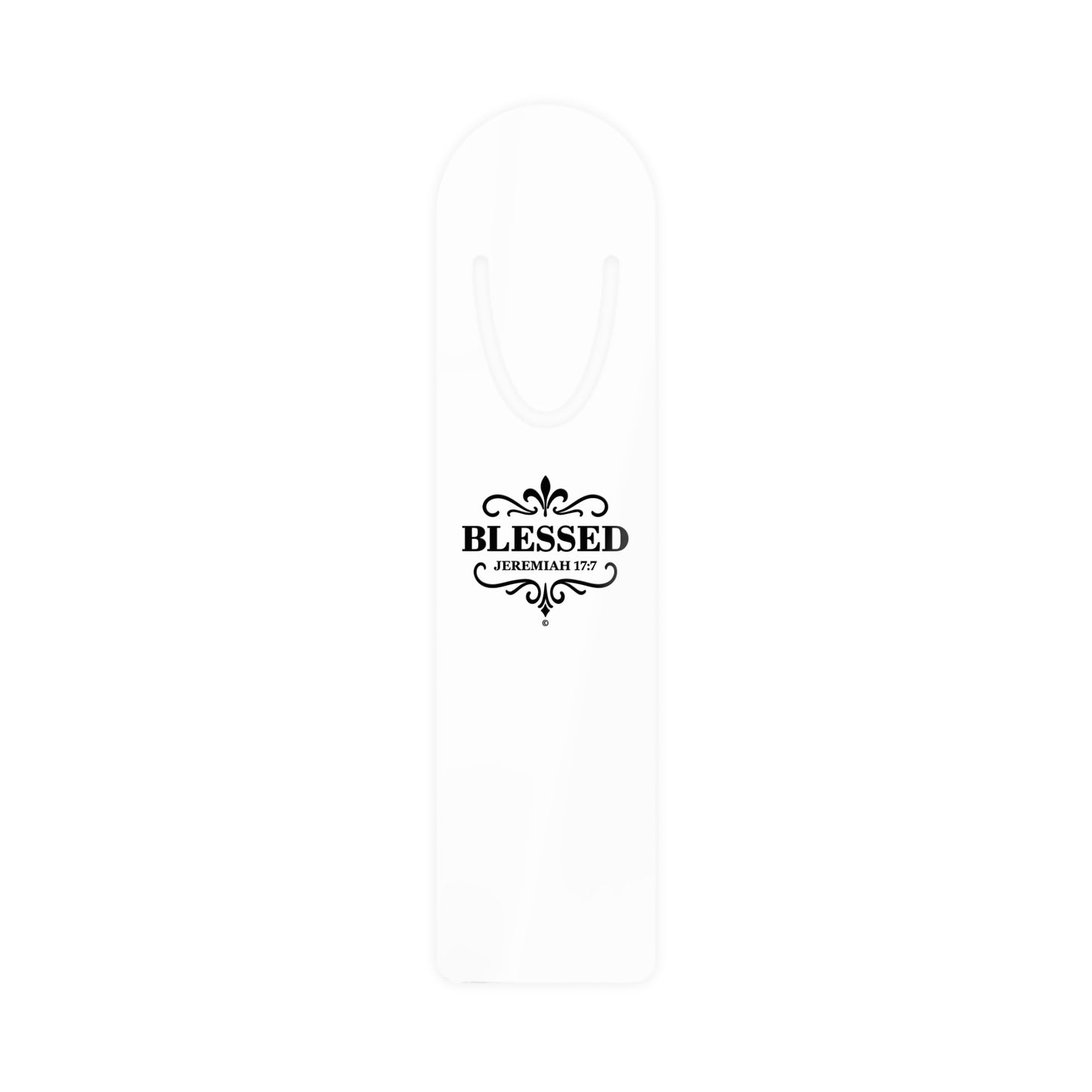 Blessed (Black Lettering) Bookmark, Inspirational Reading Gift, Gift for Book Lovers, Gift for Believers