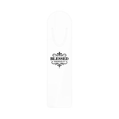 Blessed (Black Lettering) Bookmark, Inspirational Reading Gift, Gift for Book Lovers, Gift for Believers