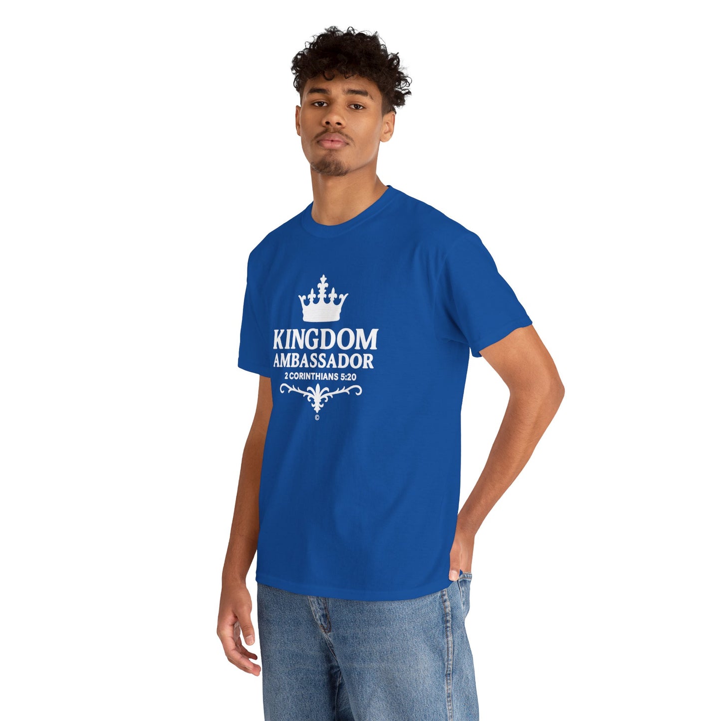 Kingdom Ambassador (White Lettering) Apparel Clothing Tee T-shirt Unisex Heavy Cotton Shirt