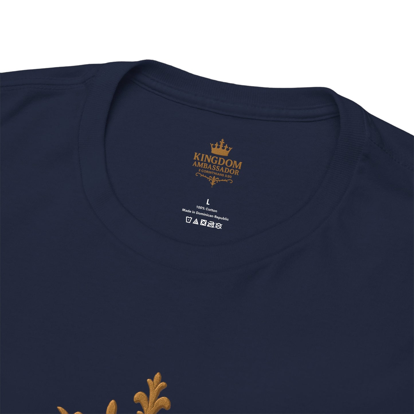 Kingdom Ambassador (Gold Lettering) Apparel Clothing Tee T-shirt Unisex Heavy Cotton Shirt