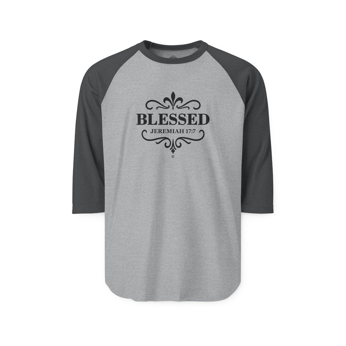 Blessed Raglan Shirt 3/4-Sleeve Baseball Shirt Clothing Apparel