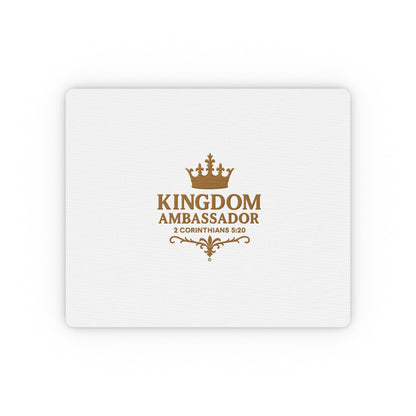 Kingdom Ambassador (Gold Lettering) Inspirational Mouse Pad | Perfect for Office Decor, Gifts, Faith-Based Workspaces
