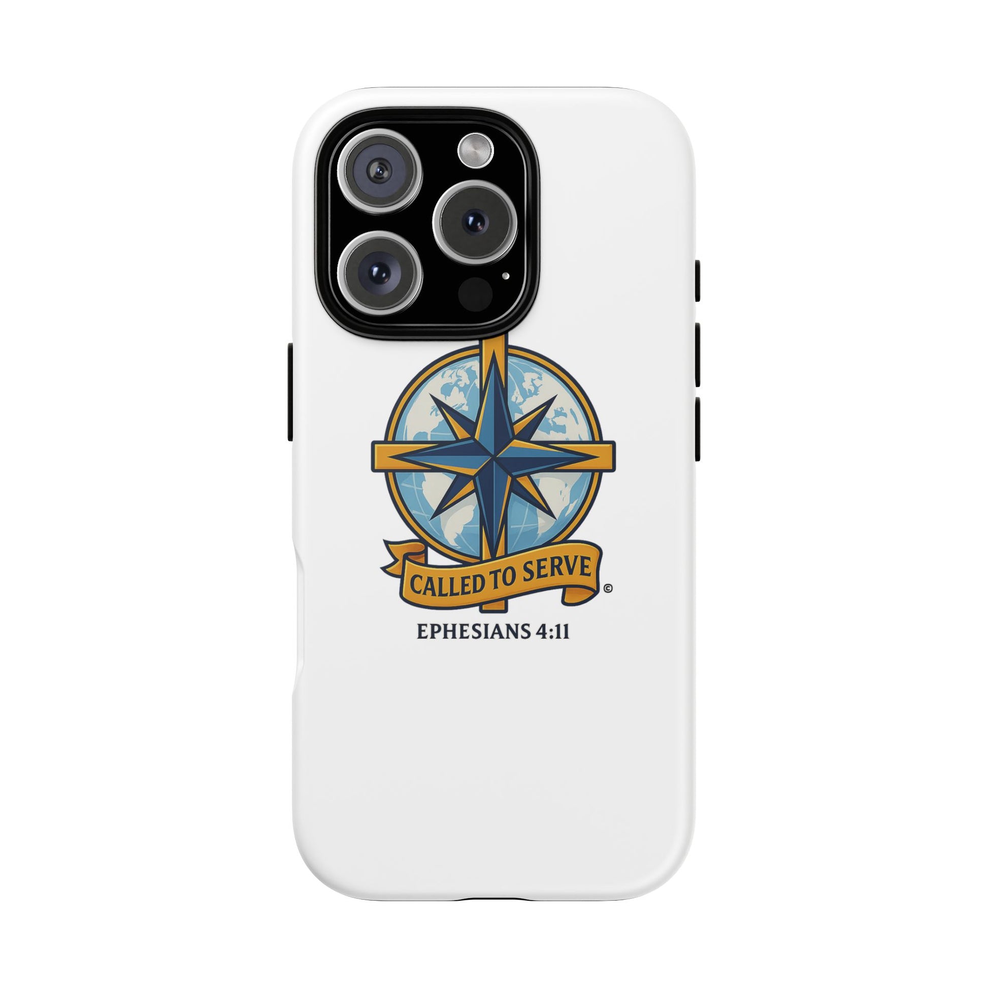 Called to Serve (Full Color), Rugged Phone Case, Inspirational Mobile Cover, Gift for Faith Lovers, Faith-Based Protector - Cross Apparel USA