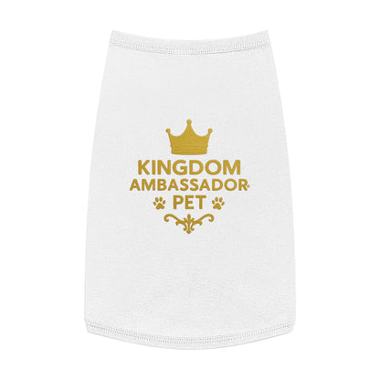 Kingdom Ambassador Pet (Gold Lettering) Tank Top Shirt Apparel Clothing