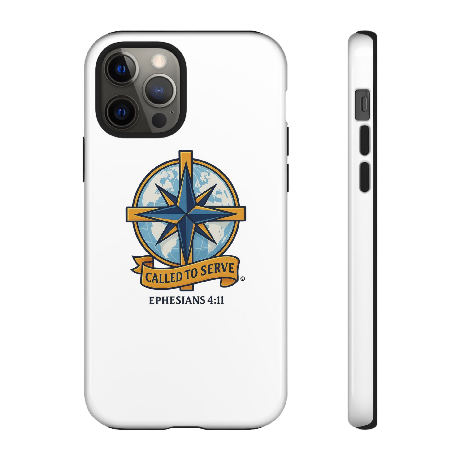 Called to Serve (Full Color), Rugged Phone Case, Inspirational Mobile Cover, Gift for Faith Lovers, Faith-Based Protector - Cross Apparel USA
