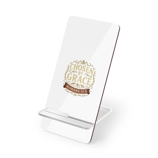 Chosen by Grace (Full Color) Smartphone Display Stand, Desk Organizer, Gift for Students, Office Decor, Home Office Accessory