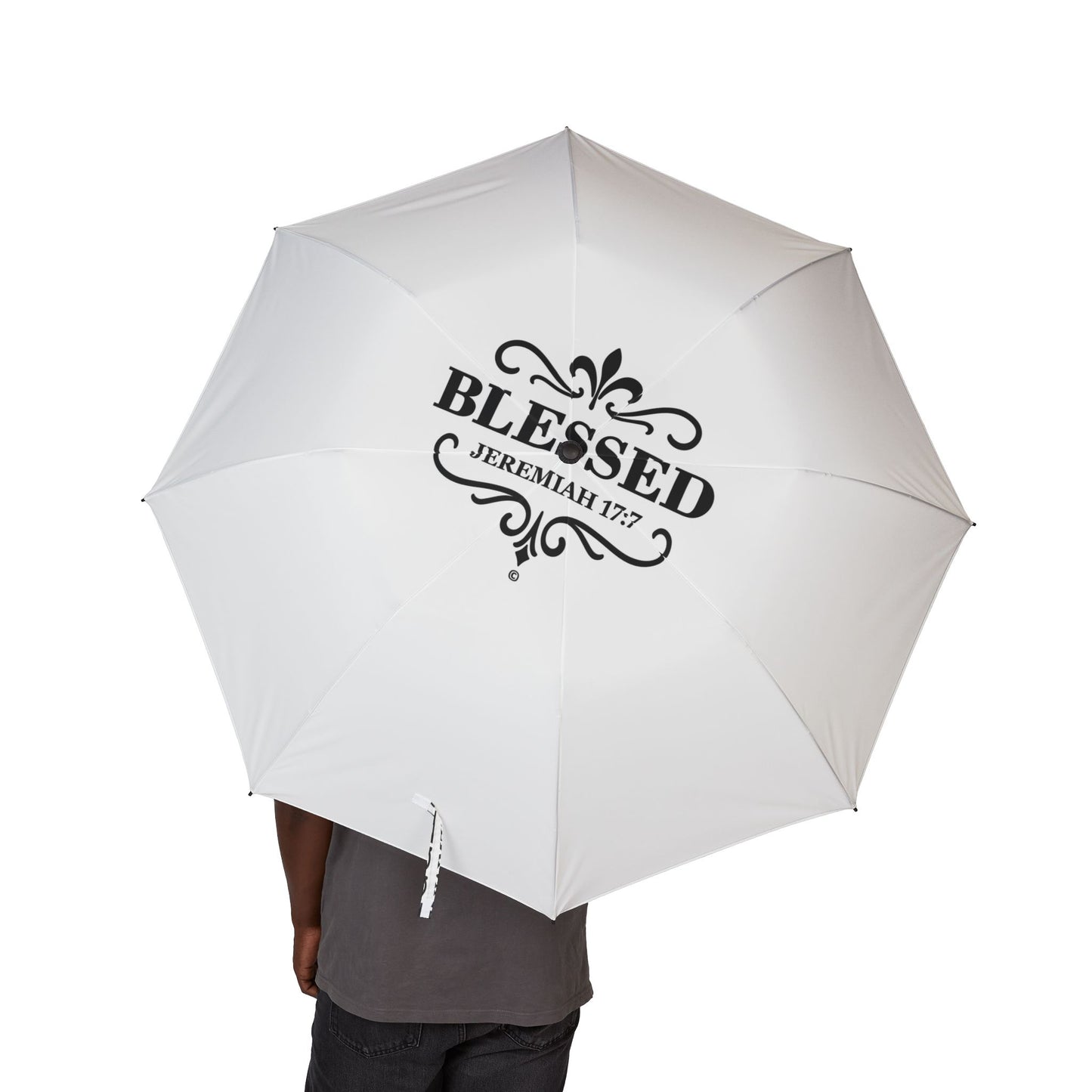 Blessed Chic Foldable Umbrella: Stylish Rain Protection, Perfect Gift for Friends, Travel Companion, Wedding Favors, Home Essentials