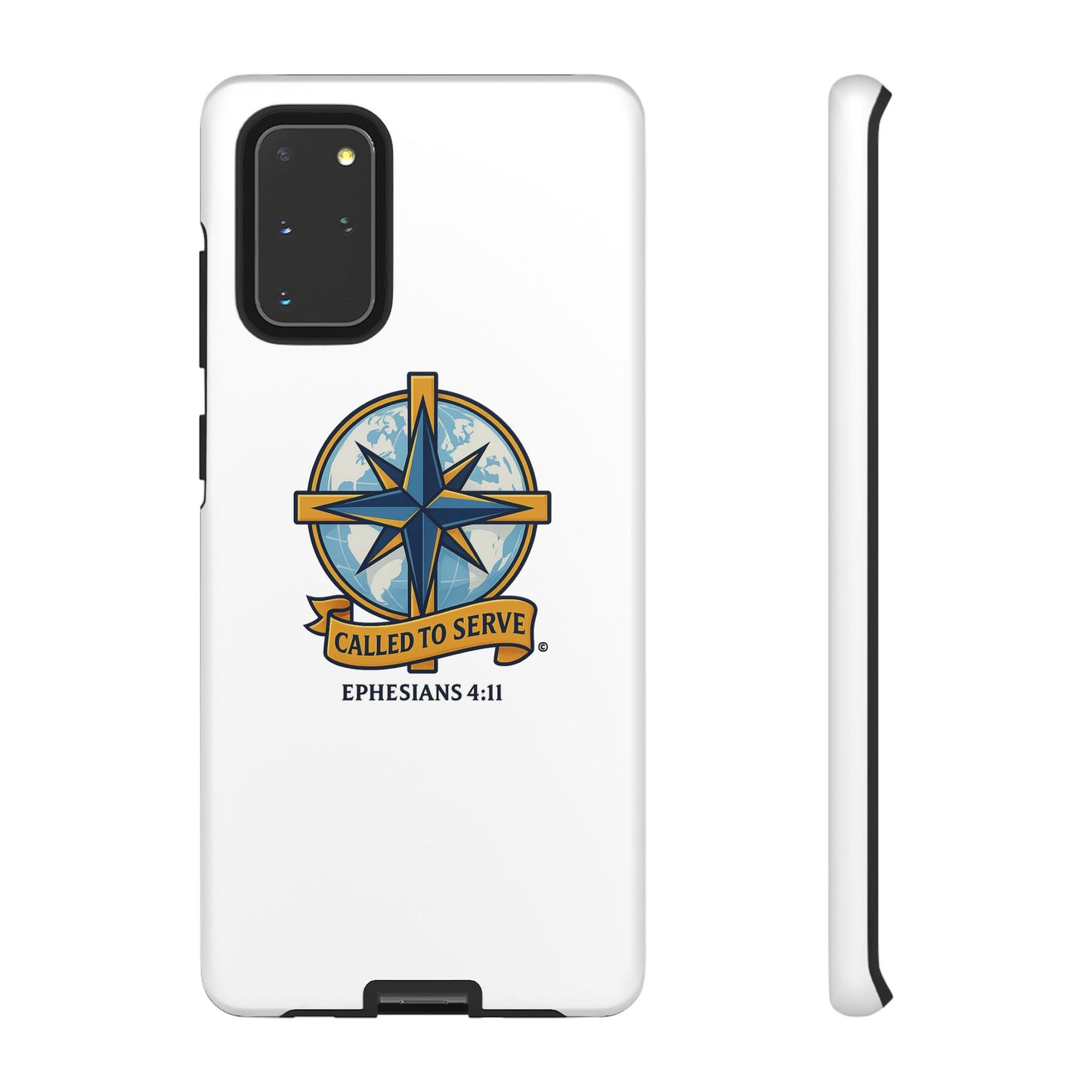 Called to Serve (Full Color), Rugged Phone Case, Inspirational Mobile Cover, Gift for Faith Lovers, Faith-Based Protector - Cross Apparel USA