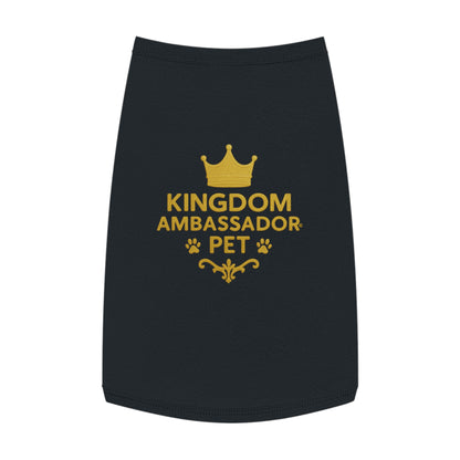 Kingdom Ambassador Pet (Gold Lettering) Tank Top Shirt Apparel Clothing