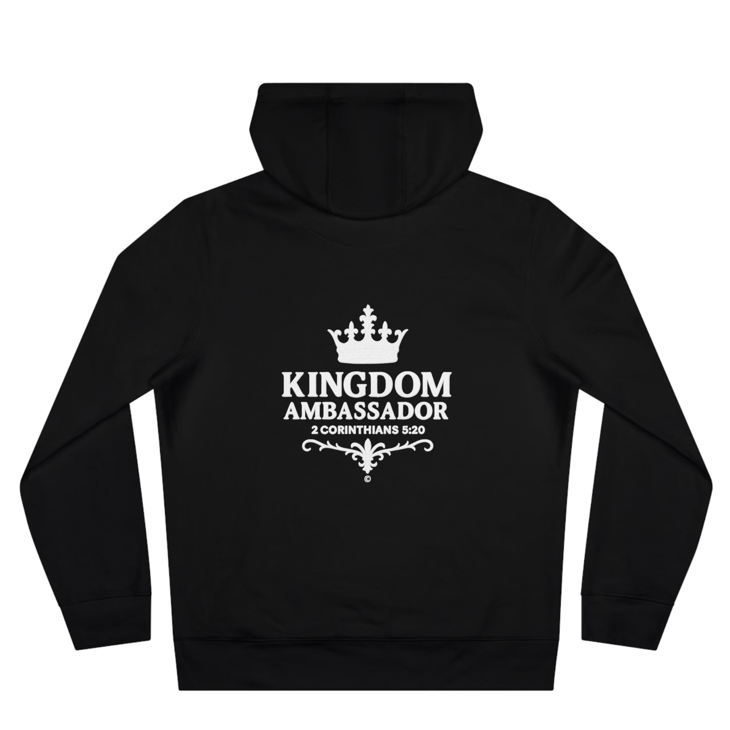 Kingdom Ambassador (Small Design on Front, Large Design on Back) Unisex Apparel Clothing Hoodie Hooded Sweatshirt