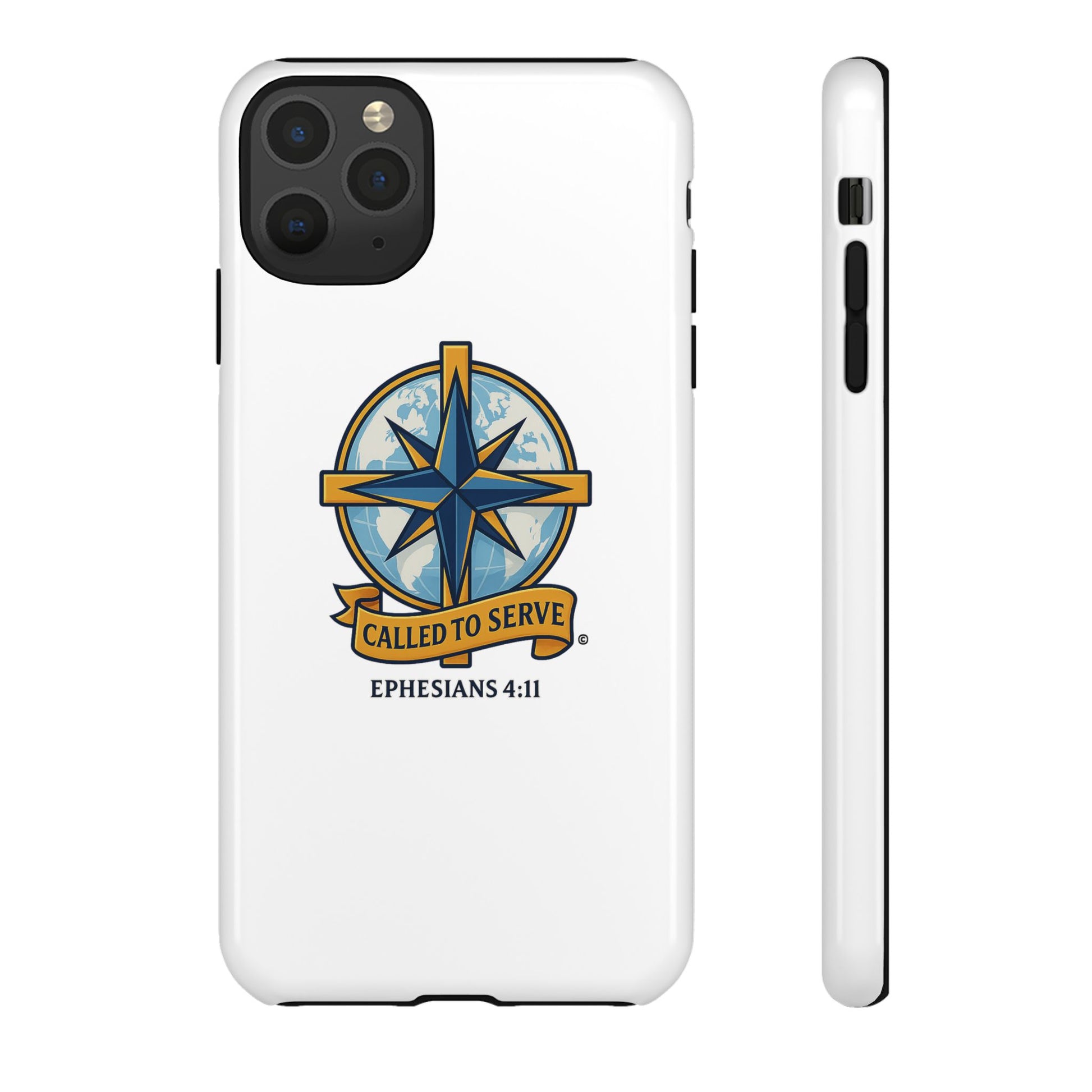 Called to Serve (Full Color), Rugged Phone Case, Inspirational Mobile Cover, Gift for Faith Lovers, Faith-Based Protector - Cross Apparel USA