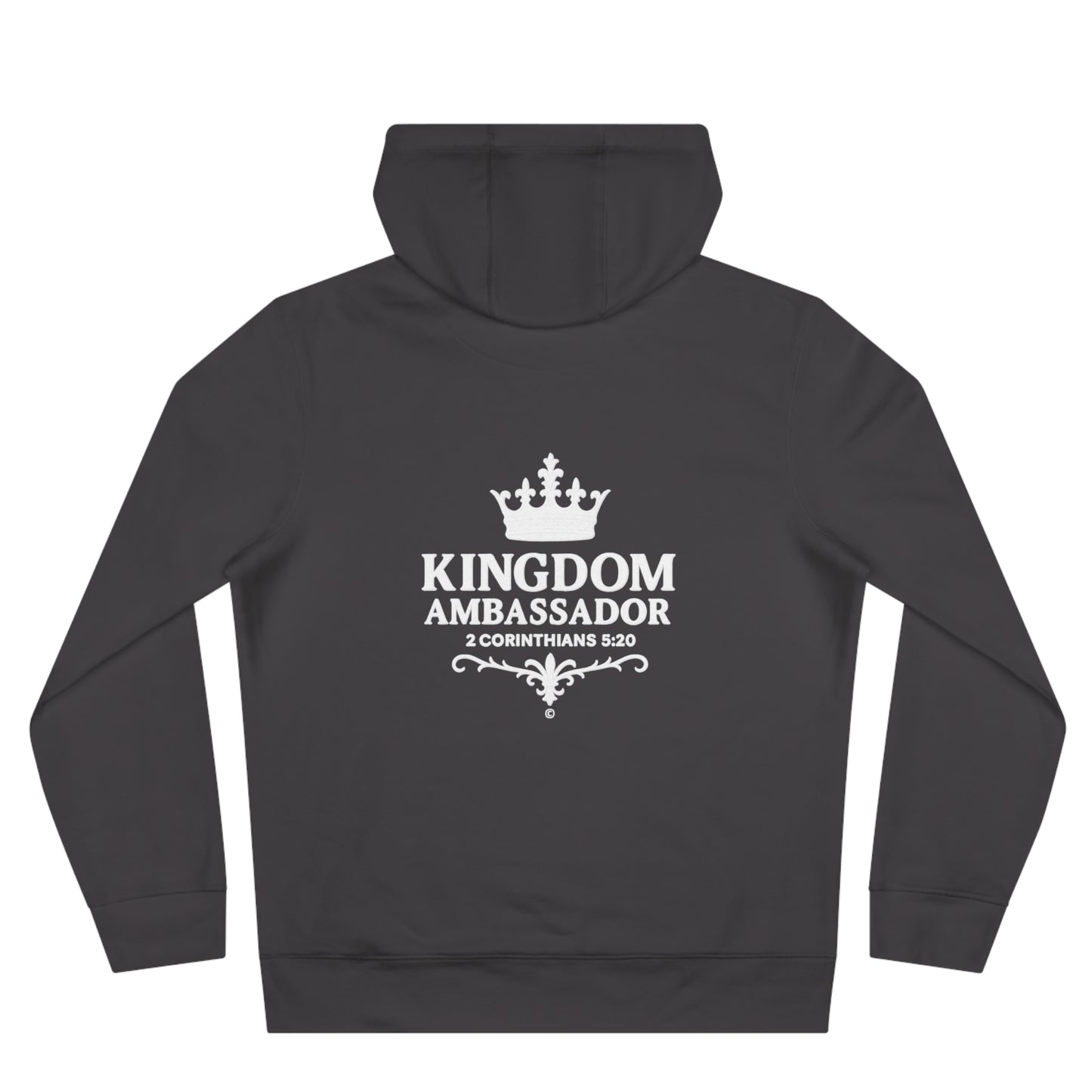 Kingdom Ambassador (Small Design on Front, Large Design on Back) Unisex Apparel Clothing Hoodie Hooded Sweatshirt