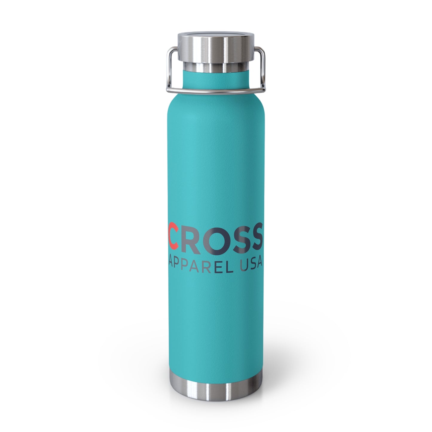 Cross Apparel USA Branded Insulated Water Bottle, Motivational Gift, Faith-Based Drinkware, Inspirational Travel Mug, Biblical Verse Bottle