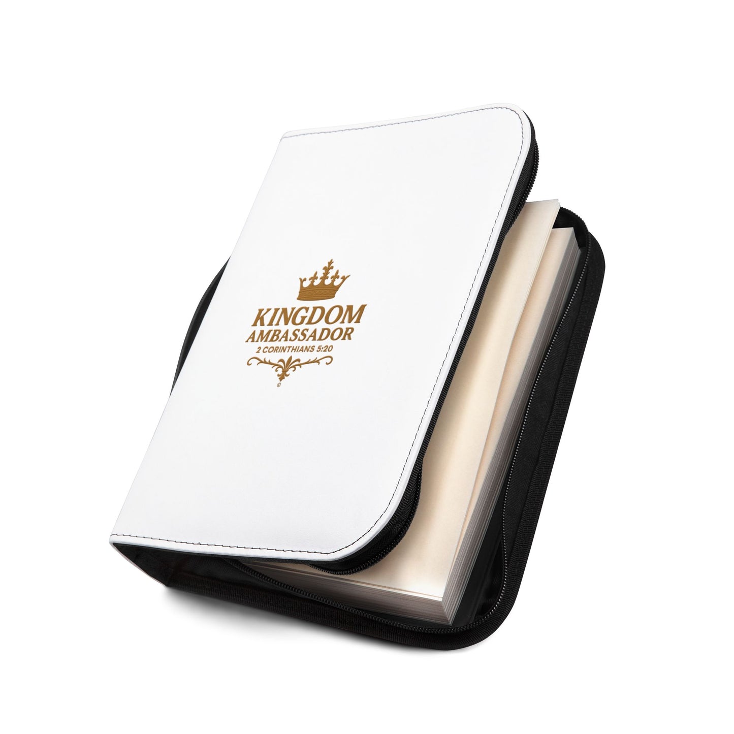 Kingdom Ambassador (Gold Lettering) Inspirational Bible Cover, Gift for Believers, Faith-Based Book Cover