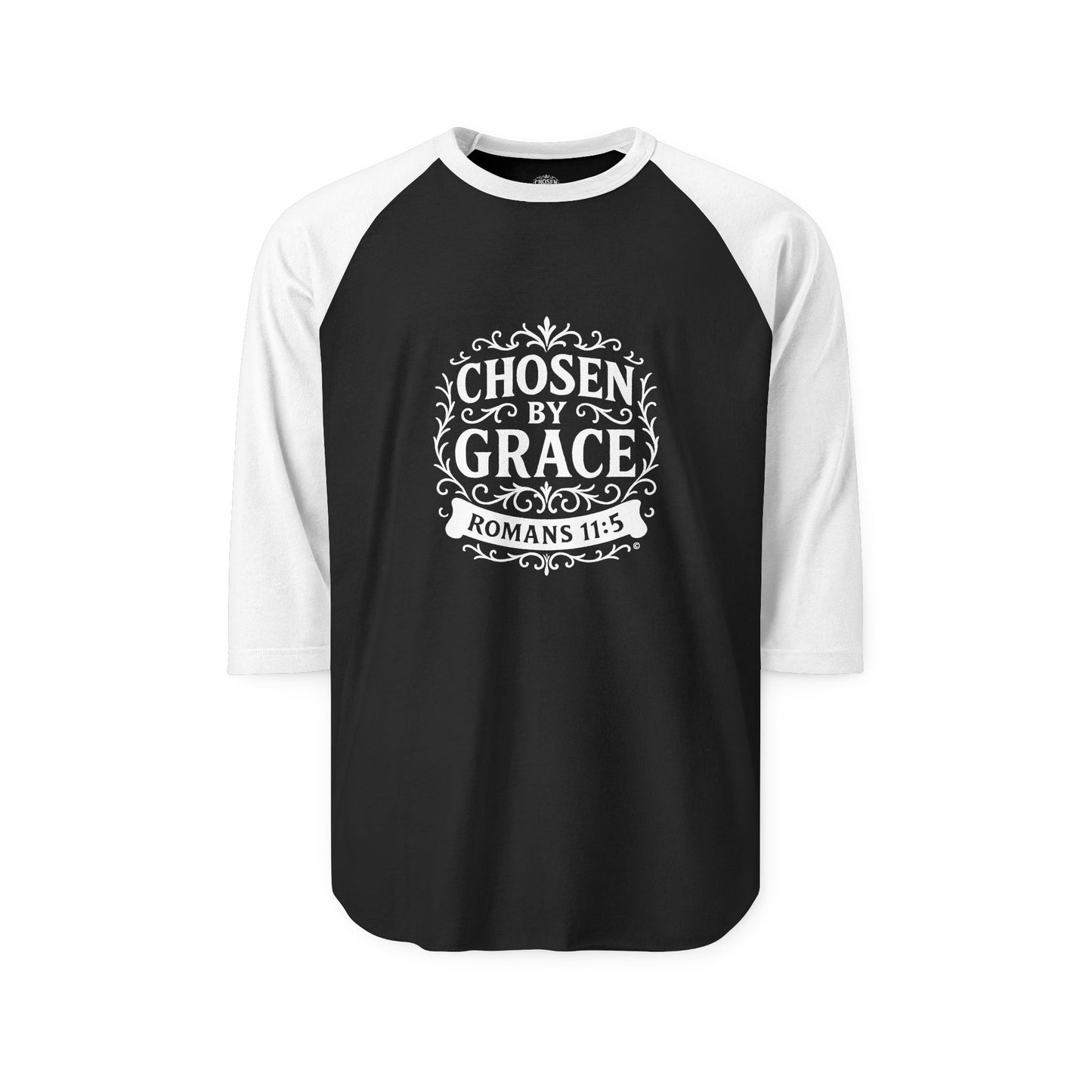 Chosen by Grace Raglan Shirt 3/4-Sleeve Baseball Shirt Clothing Apparel