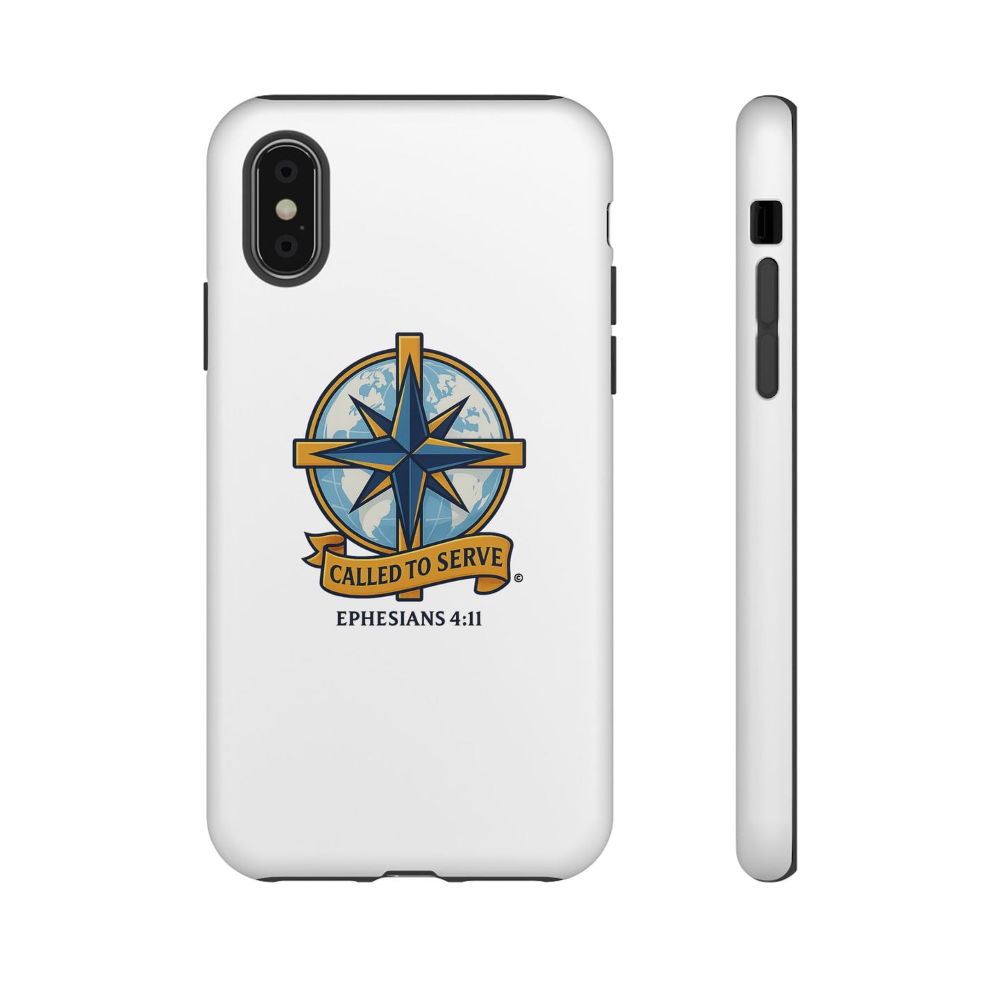 Called to Serve (Full Color), Rugged Phone Case, Inspirational Mobile Cover, Gift for Faith Lovers, Faith-Based Protector - Cross Apparel USA