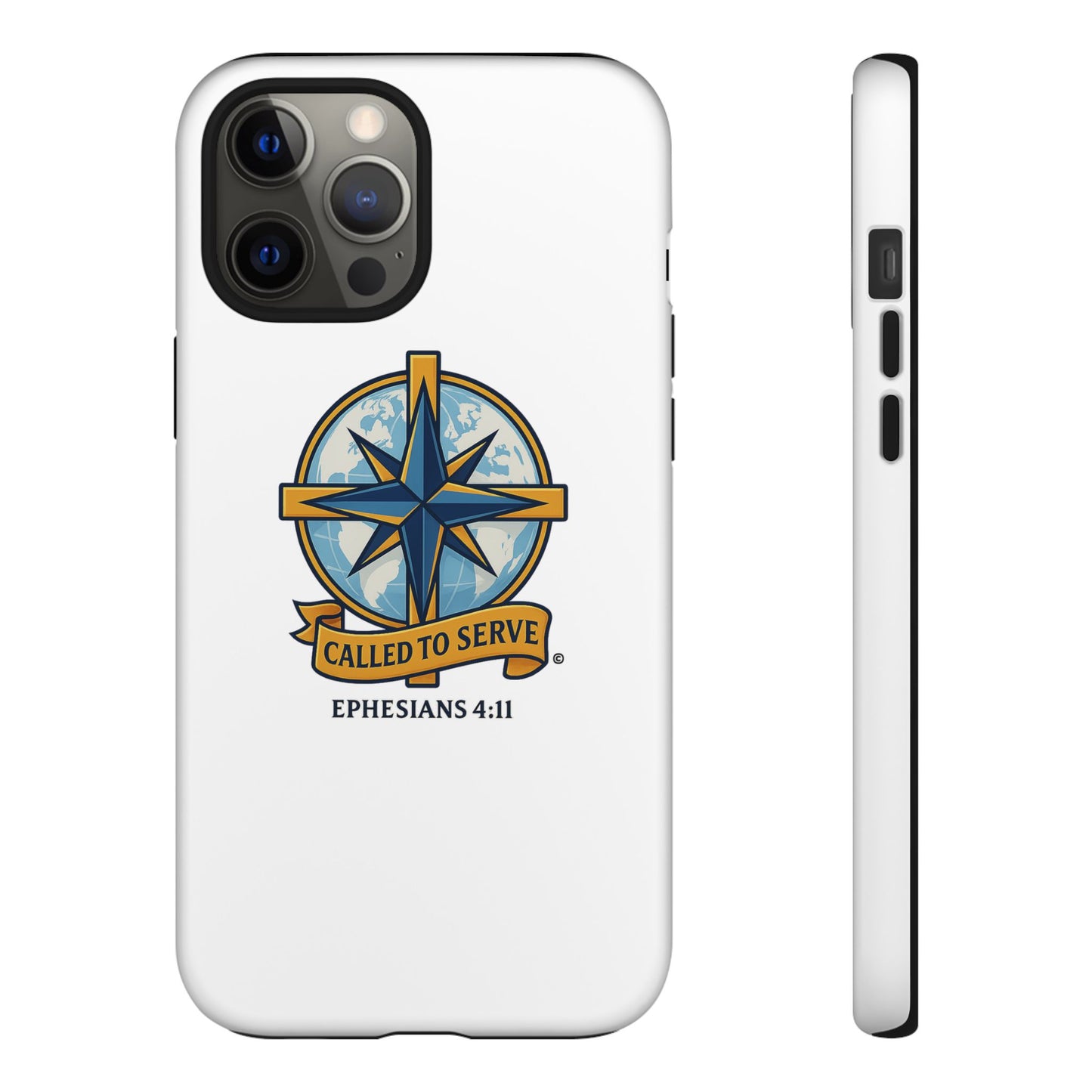 Called to Serve (Full Color), Rugged Phone Case, Inspirational Mobile Cover, Gift for Faith Lovers, Faith-Based Protector - Cross Apparel USA