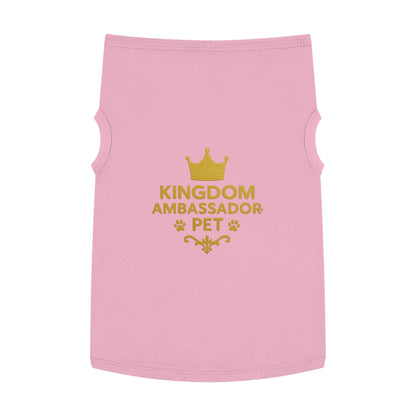 Kingdom Ambassador Pet (Gold Lettering) Tank Top Shirt Apparel Clothing