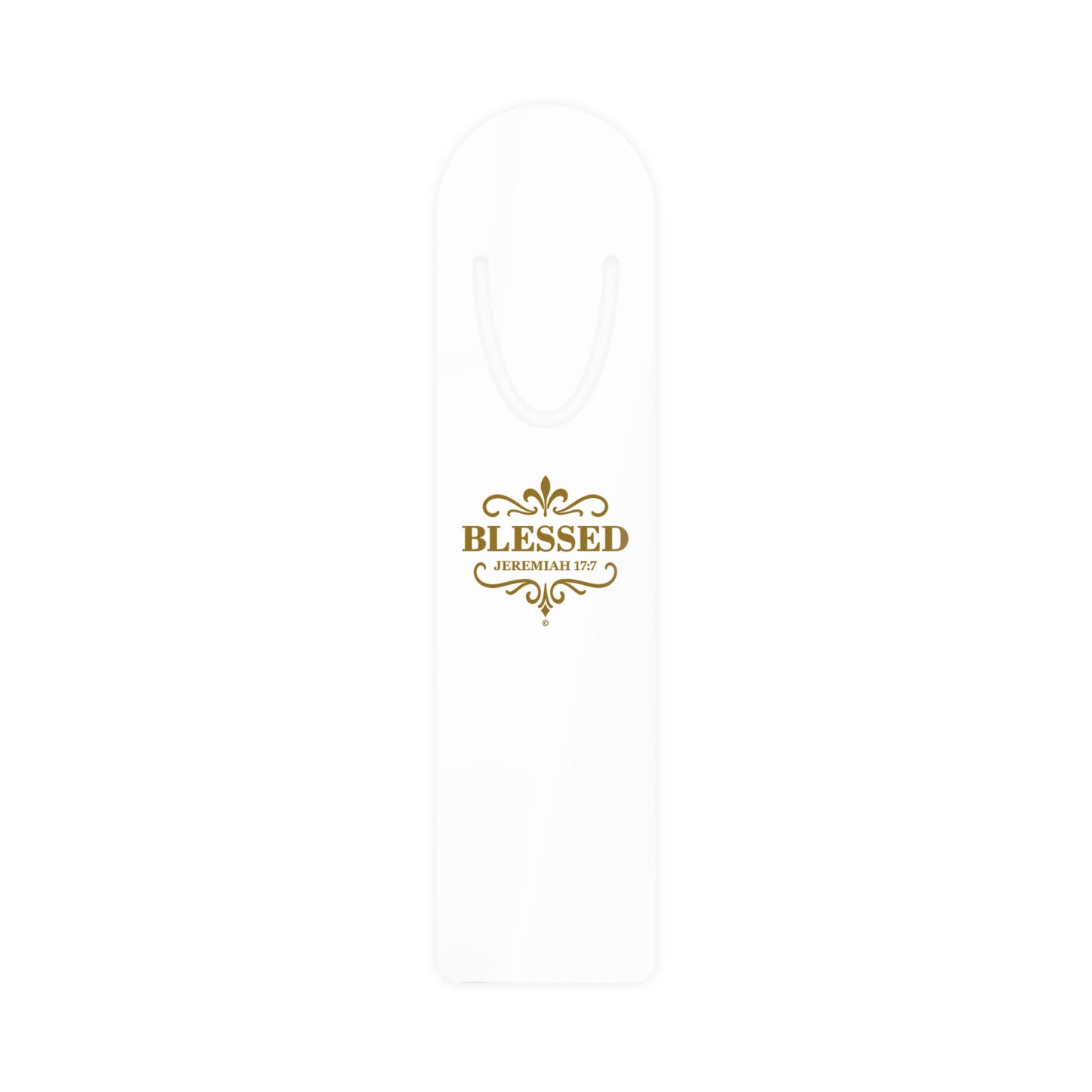 Blessed (Gold Lettering) Bookmark, Inspirational Reading Gift, Gift for Book Lovers, Gift for Believers