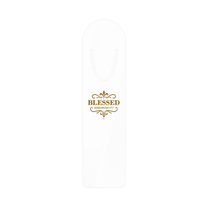 Blessed (Gold Lettering) Bookmark, Inspirational Reading Gift, Gift for Book Lovers, Gift for Believers