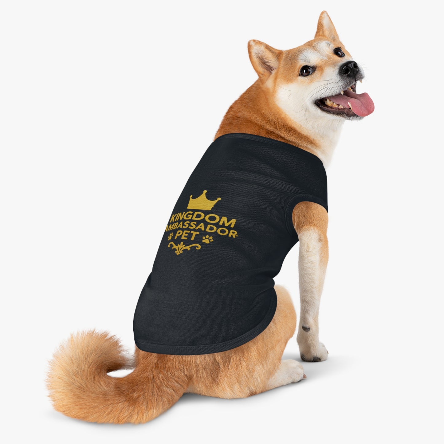 Kingdom Ambassador Pet (Gold Lettering) Tank Top Shirt Apparel Clothing