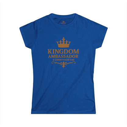 Kingdom Ambassador Women’s Tee – Christian Faith Shirt (2 Corinthians 5:20)