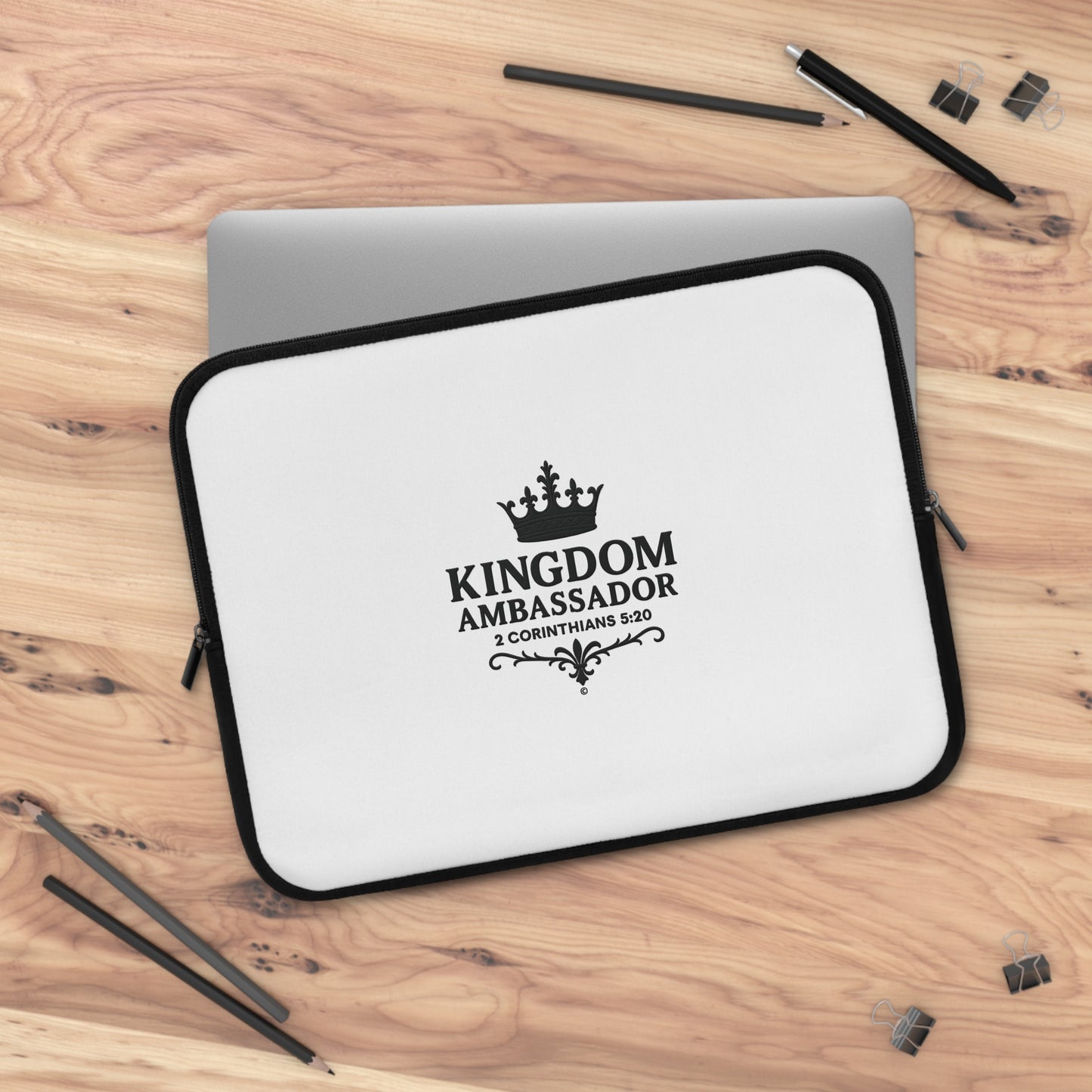 Kingdom Ambassador Laptop Sleeve - Inspirational Tech Accessory, Christian Gift, Stylish Protection for Devices, Faith-Based Protector