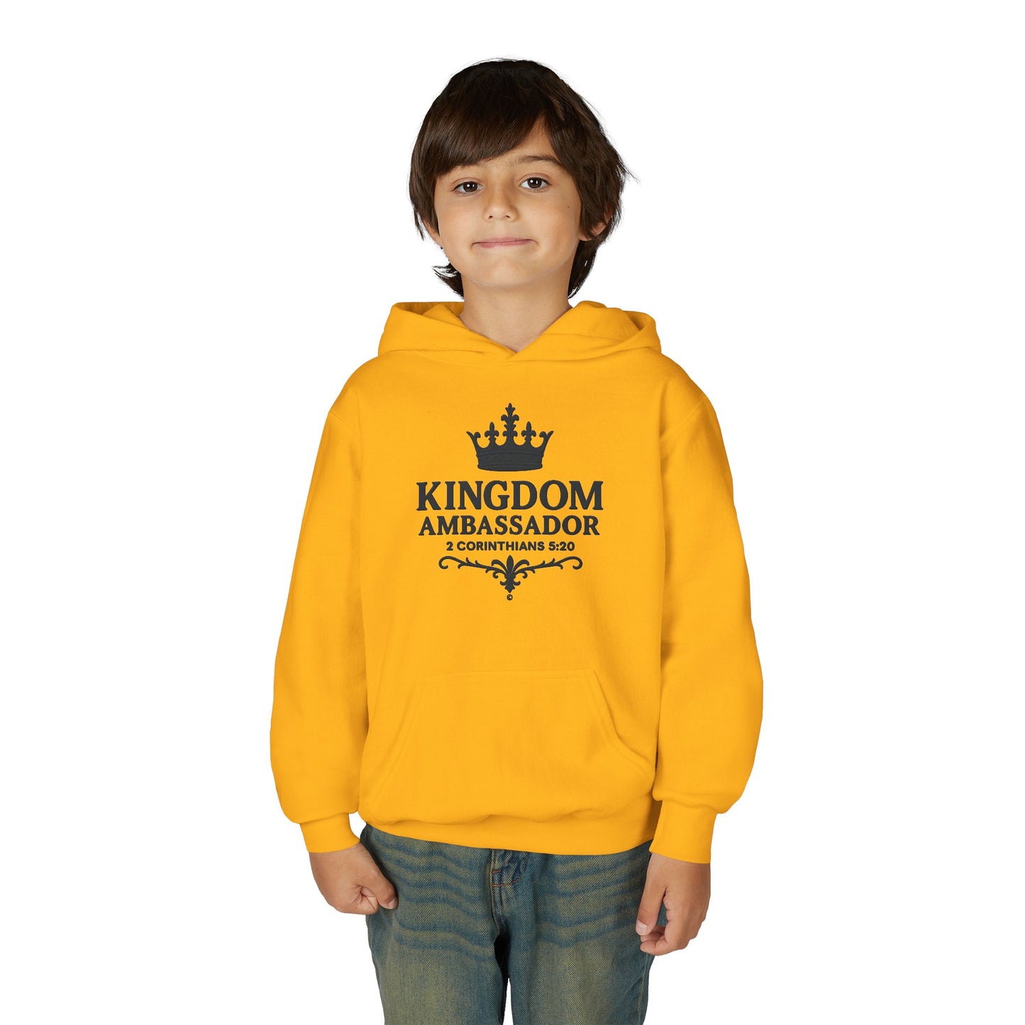 Kingdom Ambassador Youth Hoodie Hooded Sweatshirt Apparel Clothing for Kids, Perfect Gift for Young Believers
