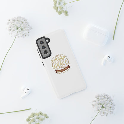 Chosen by Grace (Color), Rugged Phone Case, Inspirational Mobile Cover, Gift for Faith Lovers, Faith-Based Protector