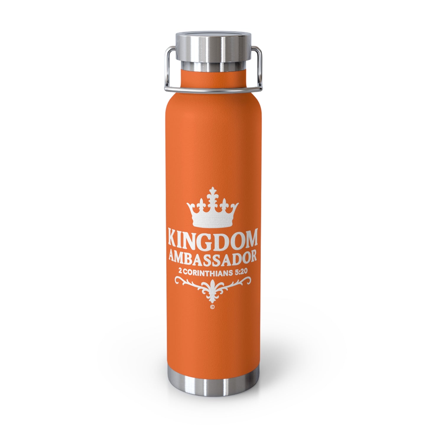 Kingdom Ambassador (White Lettering) Insulated Water Bottle, Large 22 oz.