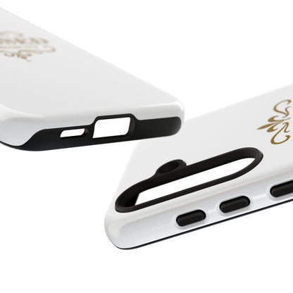 Blessed (Gold Lettering), Rugged Phone Case, Inspirational Mobile Cover, Gift for Faith Lovers, Faith-Based Protector