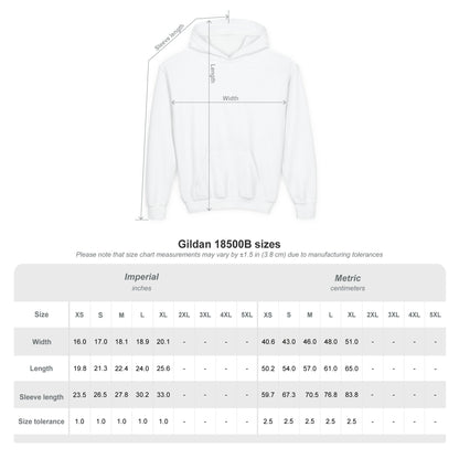 Chosen by Grace (Black Lettering) Youth Heavy Blend Hooded Sweatshirt