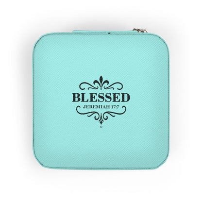 Blessed Elegant Jewelry Travel Case for Minimalist Adventurers, Portable Accessory Organizer, Perfect for Travel, Gifts, Special Occasions